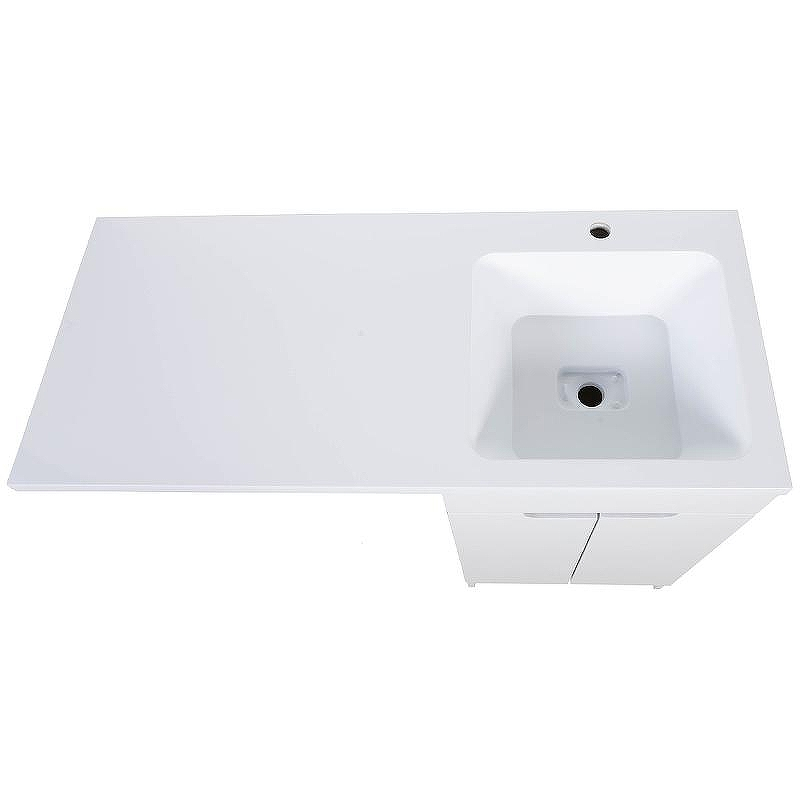 Тумба с раковиной Orange Sistema 120 R STD-120TUW+RAR Белая, купить, цена, заказать, магазин, доставка, скидка, промокод, купить, цена, заказать, магазин, доставка, скидка, промокод