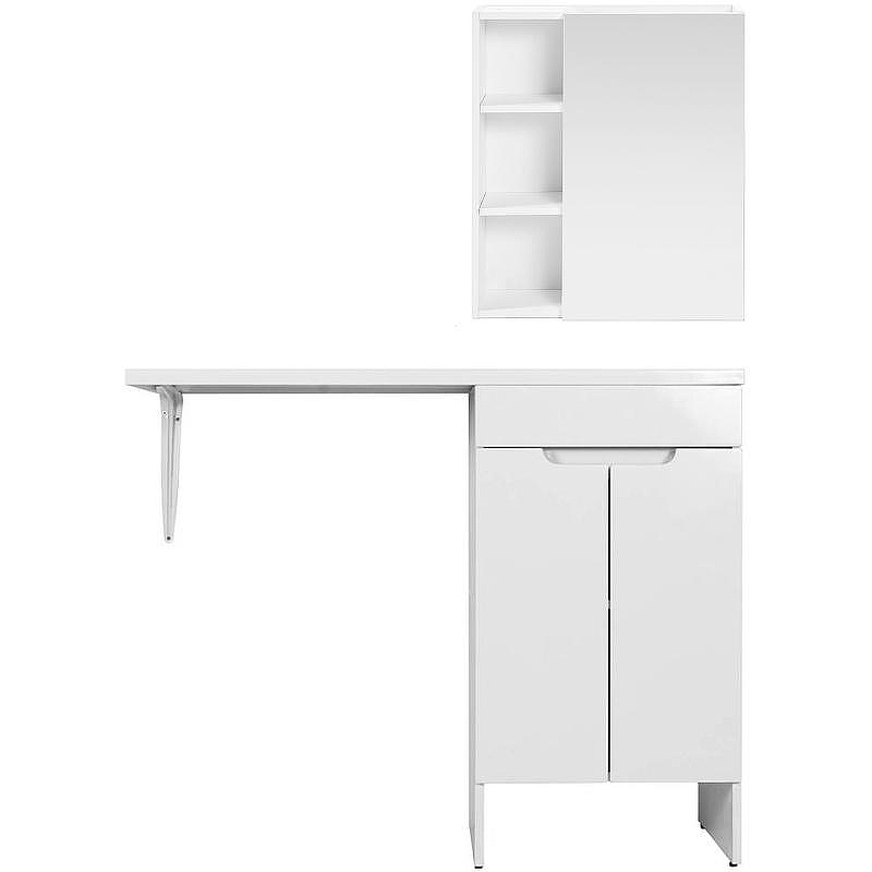 Тумба с раковиной Orange Sistema 120 R STD-120TUW+RAR Белая, купить, цена, заказать, магазин, доставка, скидка, промокод, купить, цена, заказать, магазин, доставка, скидка, промокод