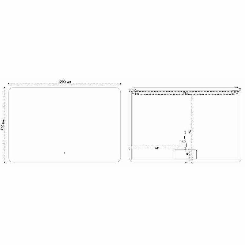 Зеркало Vincea 120 VLM-3BE120-2 с подсветкой с сенсорным выключателем с подогревом и диммером, купить, цена, заказать, магазин, доставка, скидка, промокод, купить, цена, заказать, магазин, доставка, скидка, промокод