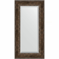 Зеркало Evoform Exclusive 122х62 BY 3508 с фацетом в багетной раме - Состаренное дерево с орнаментом 120, купить, цена, заказать, магазин, доставка, скидка, промокод, купить, цена, заказать, магазин, доставка, скидка, промокод