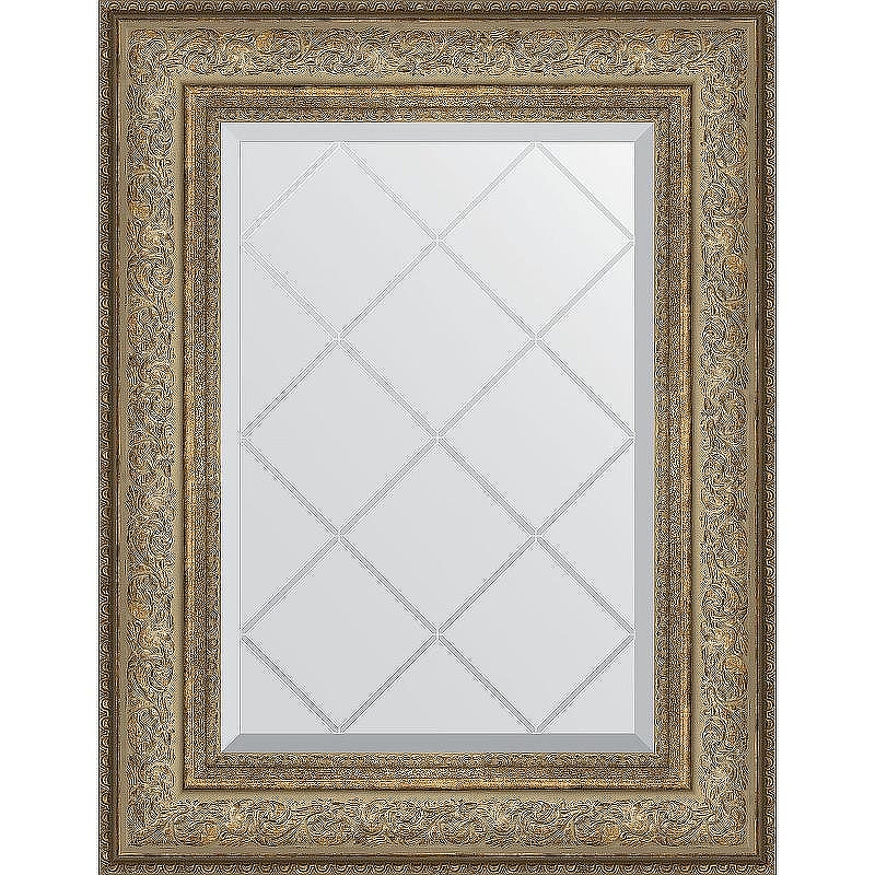 Зеркало Evoform Exclusive-G 78х60 BY 4038 с гравировкой в багетной раме - Виньетка античная бронза 109, купить, цена, заказать, магазин, доставка, скидка, промокод, купить, цена, заказать, магазин, доставка, скидка, промокод