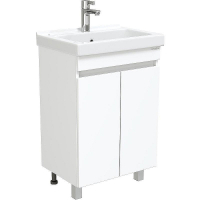 Тумба под раковину Onika Милтон Квадро 55 105561 Белая, купить, цена, заказать, магазин, доставка, скидка, промокод, купить, цена, заказать, магазин, доставка, скидка, промокод