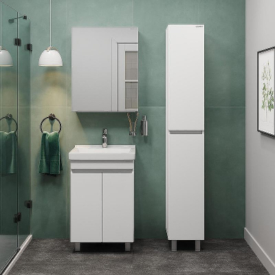 Тумба под раковину Onika Милтон Квадро 55 105561 Белая