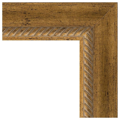 Зеркало Evoform Exclusive-G 118х93 BY 4348 с гравировкой в багетной раме - Состаренная бронза с плетением 70