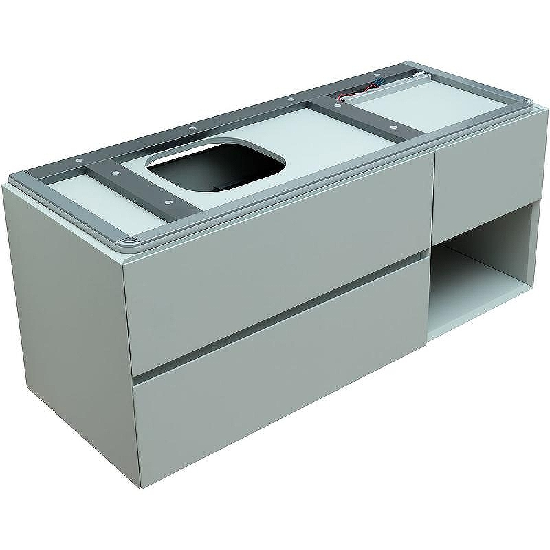 Тумба под раковину Allen Brau Infinity 120 L 1.21005.PWM подвесная Папирус матовый, купить, цена, заказать, магазин, доставка, скидка, промокод, купить, цена, заказать, магазин, доставка, скидка, промокод