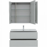 Комплект мебели для ванной Aquanet Алвита New 100 274528 подвесной Серый матовый, купить, цена, заказать, магазин, доставка, скидка, промокод, купить, цена, заказать, магазин, доставка, скидка, промокод