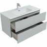 Комплект мебели для ванной Aquanet Алвита New 100 274528 подвесной Серый матовый, купить, цена, заказать, магазин, доставка, скидка, промокод, купить, цена, заказать, магазин, доставка, скидка, промокод