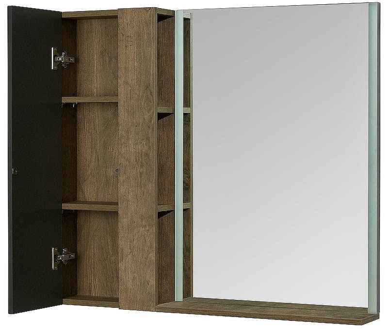 Подвесной шкаф Aquaton Терра 35 1A247103TEKA0 Дуб кантри Антрацит, купить, цена, заказать, магазин, доставка, скидка, промокод, купить, цена, заказать, магазин, доставка, скидка, промокод