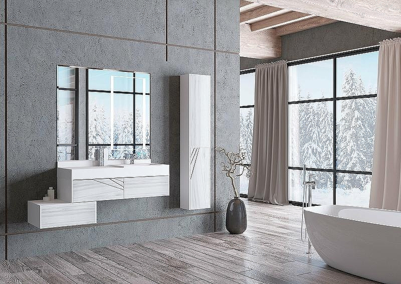 Шкаф пенал Aquaton Сакура 33 R 1A219903SKW8R подвесной Ольха наварра Белый глянец, купить, цена, заказать, магазин, доставка, скидка, промокод, купить, цена, заказать, магазин, доставка, скидка, промокод