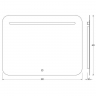 Зеркало Evoform Ledline 60x80 BY 2445 с подсветкой 6.5 W - сенсорный выключатель, купить, цена, заказать, магазин, доставка, скидка, промокод, купить, цена, заказать, магазин, доставка, скидка, промокод