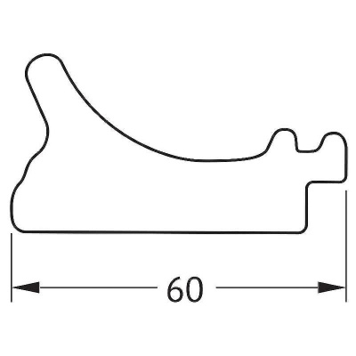 Зеркало Evoform Definite 94х74 BY 7622 в багетной раме - Белый с серебром 60