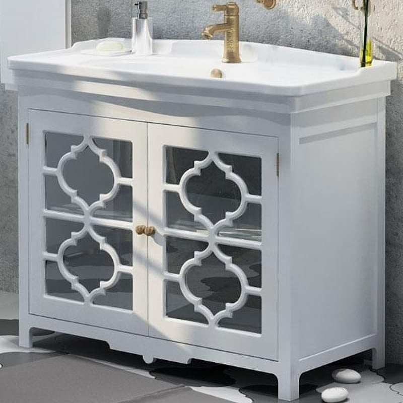 Тумба под раковину Corozo Манойр 105 SD-00000357 Белая, купить, цена, заказать, магазин, доставка, скидка, промокод, купить, цена, заказать, магазин, доставка, скидка, промокод