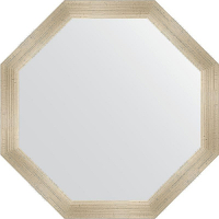 Зеркало Evoform Octagon 70х70 BY 3705 в багетной раме - Травленое серебро 59, купить, цена, заказать, магазин, доставка, скидка, промокод, купить, цена, заказать, магазин, доставка, скидка, промокод