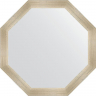 Зеркало Evoform Octagon 70х70 BY 3705 в багетной раме - Травленое серебро 59, купить, цена, заказать, магазин, доставка, скидка, промокод, купить, цена, заказать, магазин, доставка, скидка, промокод