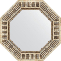 Зеркало Evoform Octagon 58х58 BY 3814 в багетной раме - Серебряный акведук 93, купить, цена, заказать, магазин, доставка, скидка, промокод, купить, цена, заказать, магазин, доставка, скидка, промокод