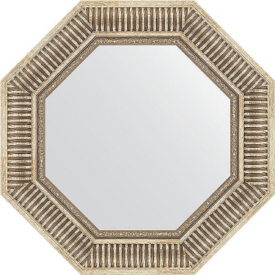 Зеркало Evoform Octagon 58х58 BY 3814 в багетной раме - Серебряный акведук 93