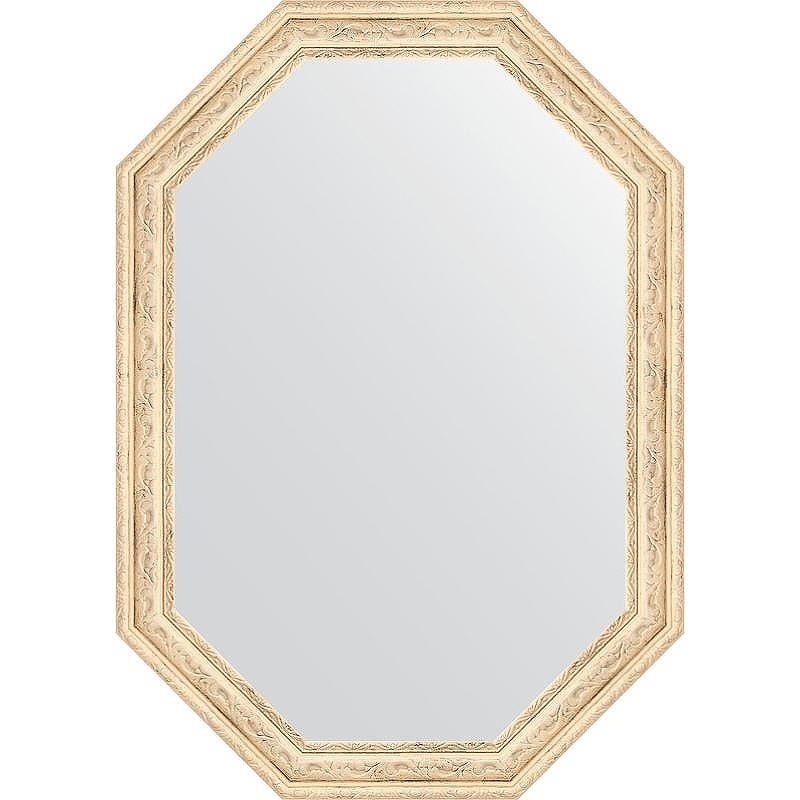 Зеркало Evoform Octagon 49x69 BY 7017 в багетной раме - Слоновая кость 51, купить, цена, заказать, магазин, доставка, скидка, промокод, купить, цена, заказать, магазин, доставка, скидка, промокод