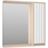 Зеркало со шкафом Brevita Balaton 80 R BAL-04080-03-01П с подсветкой Белое матовое Бежевое матовое, купить, цена, заказать, магазин, доставка, скидка, промокод, купить, цена, заказать, магазин, доставка, скидка, промокод