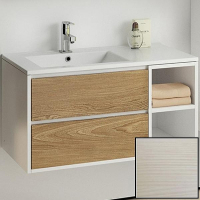 Тумба с раковиной SanVit Мэри-4 90 L kmery904 с фактурой под дерево подвесная Лиственница, купить, цена, заказать, магазин, доставка, скидка, промокод, купить, цена, заказать, магазин, доставка, скидка, промокод