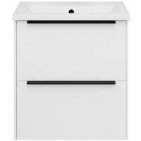 Тумба под раковину La Fenice Tesoro 60 FNC-01-TES-PB-60-2 подвесная Белая матовая, купить, цена, заказать, магазин, доставка, скидка, промокод, купить, цена, заказать, магазин, доставка, скидка, промокод