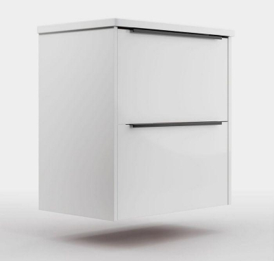 Тумба под раковину La Fenice Tesoro 60 FNC-01-TES-PB-60-2 подвесная Белая матовая