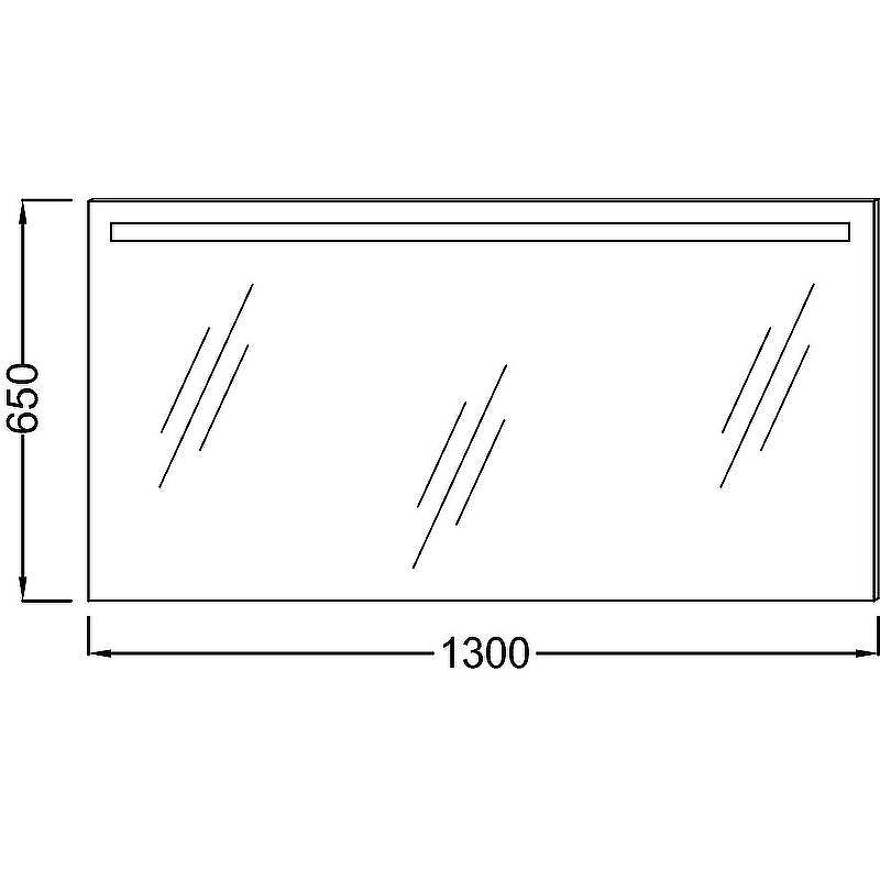 Зеркало Jacob Delafon Parallel 130 EB1419-NF с подсветкой с подогревом и ИК-выключателем, купить, цена, заказать, магазин, доставка, скидка, промокод, купить, цена, заказать, магазин, доставка, скидка, промокод