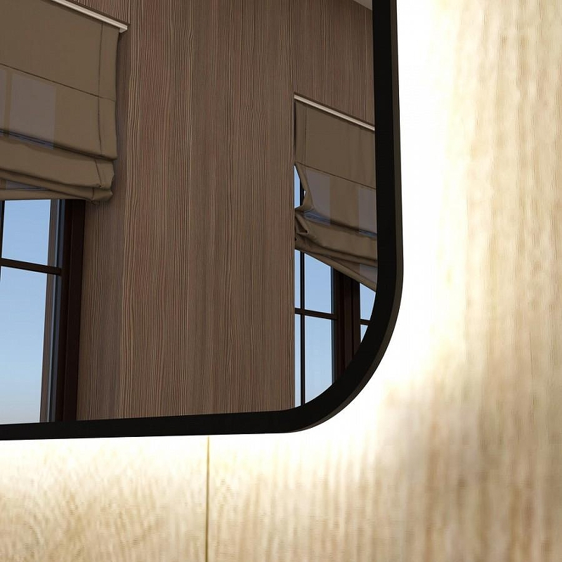 Зеркало Maretti Florenza 120 FL1412070P14EL с подсветкой цвет Черный с бесконтактным выключателем, купить, цена, заказать, магазин, доставка, скидка, промокод, купить, цена, заказать, магазин, доставка, скидка, промокод