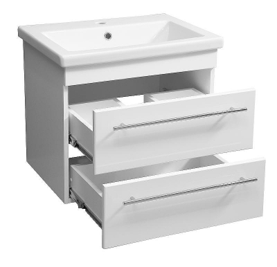 Тумба под раковину Stella Polar Ванесса 60 SP-00000235 подвесная Белая