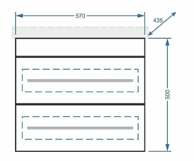 Тумба под раковину Stella Polar Ванесса 60 SP-00000235 подвесная Белая