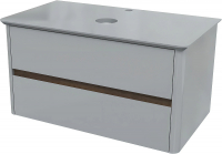 Тумба под раковину Marka One Monro 80П Ц0000005450 подвесная цвет Серый, купить, цена, заказать, магазин, доставка, скидка, промокод, купить, цена, заказать, магазин, доставка, скидка, промокод