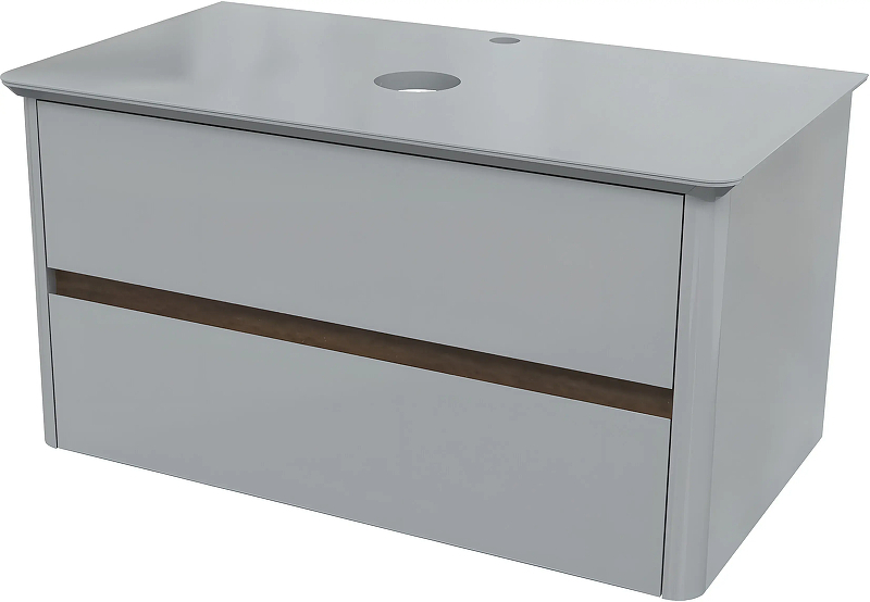 Тумба под раковину Marka One Monro 80П Ц0000005450 подвесная цвет Серый, купить, цена, заказать, магазин, доставка, скидка, промокод, купить, цена, заказать, магазин, доставка, скидка, промокод