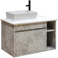 Тумба под раковину Grossman Фалькон 80 108005 подвесная Бетон, купить, цена, заказать, магазин, доставка, скидка, промокод, купить, цена, заказать, магазин, доставка, скидка, промокод