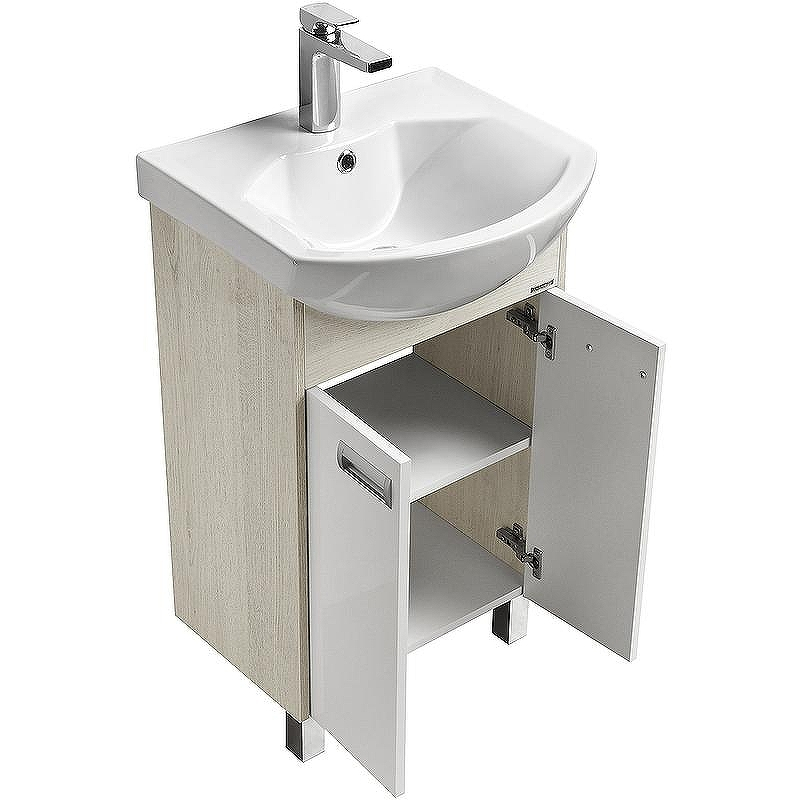 Тумба под раковину Aquaton Бекка PRO 50 1A210801BAC20 Белый Дуб сомерсет, купить, цена, заказать, магазин, доставка, скидка, промокод, купить, цена, заказать, магазин, доставка, скидка, промокод