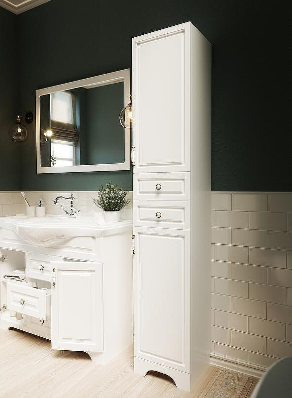 Тумба под раковину 1MarKa Прованс New 80Н У94490 Белый глянец, купить, цена, заказать, магазин, доставка, скидка, промокод, купить, цена, заказать, магазин, доставка, скидка, промокод