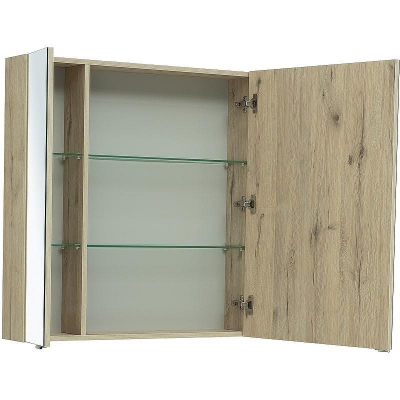 Зеркальный шкаф Aquanet Алвита New 100 277545 Дуб Веллингтон