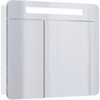 Зеркальный шкаф Onika Неаполь 80.01 208094 с подсветкой Белый, купить, цена, заказать, магазин, доставка, скидка, промокод, купить, цена, заказать, магазин, доставка, скидка, промокод