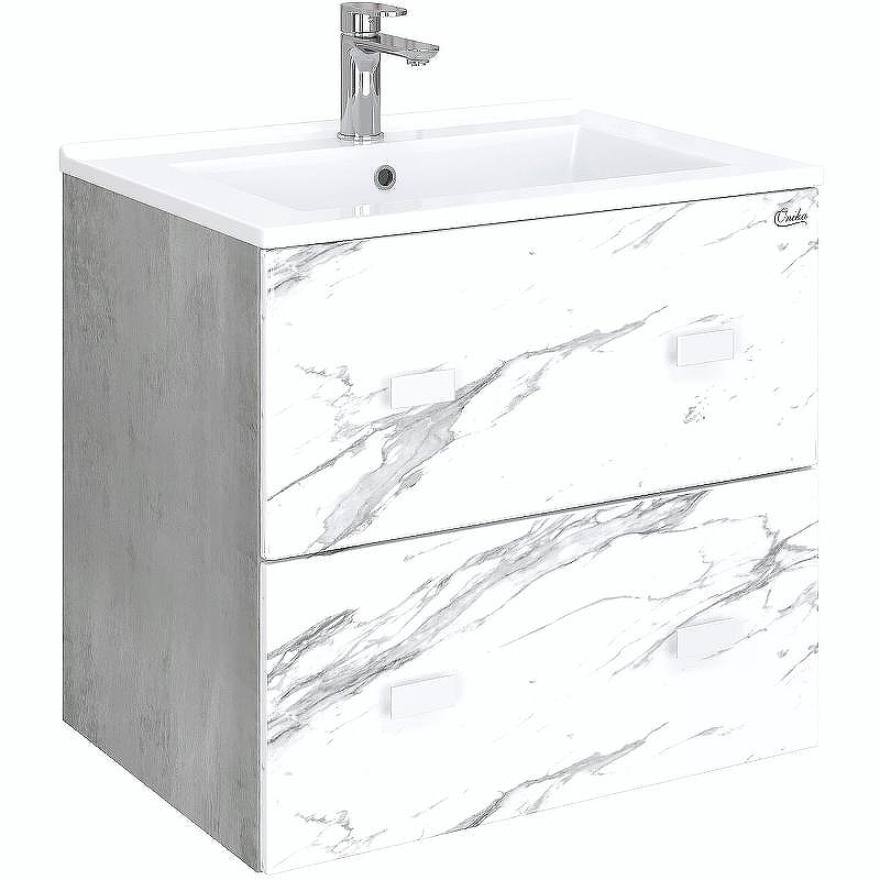 Тумба под раковину Onika Марбл 65.13 106548 подвесная Мрамор Камень бетонный, купить, цена, заказать, магазин, доставка, скидка, промокод, купить, цена, заказать, магазин, доставка, скидка, промокод