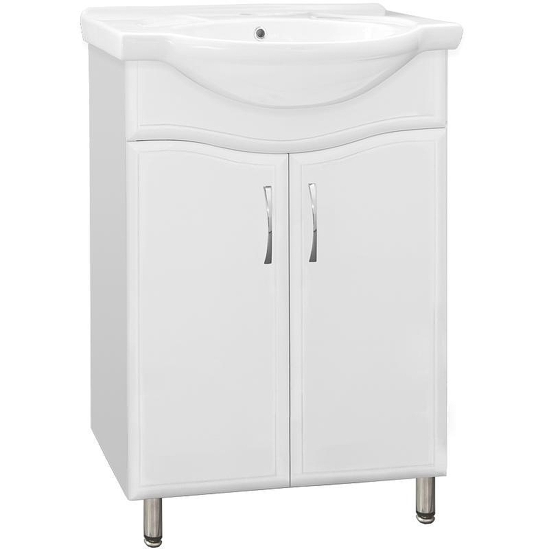 Тумба под раковину Style Line Эко Волна 9 Байкал 60 Белый глянец, купить, цена, заказать, магазин, доставка, скидка, промокод, купить, цена, заказать, магазин, доставка, скидка, промокод