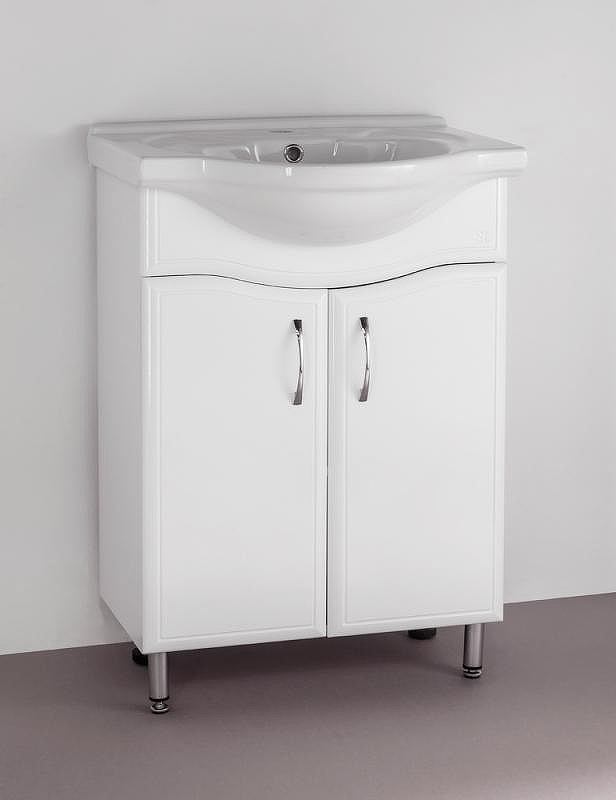 Тумба под раковину Style Line Эко Волна 9 Байкал 60 Белый глянец, купить, цена, заказать, магазин, доставка, скидка, промокод, купить, цена, заказать, магазин, доставка, скидка, промокод