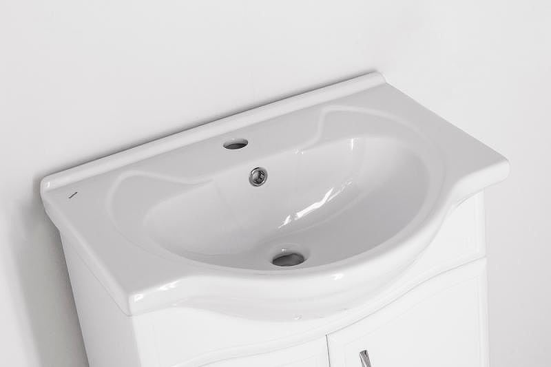 Тумба под раковину Style Line Эко Волна 9 Байкал 60 Белый глянец, купить, цена, заказать, магазин, доставка, скидка, промокод, купить, цена, заказать, магазин, доставка, скидка, промокод