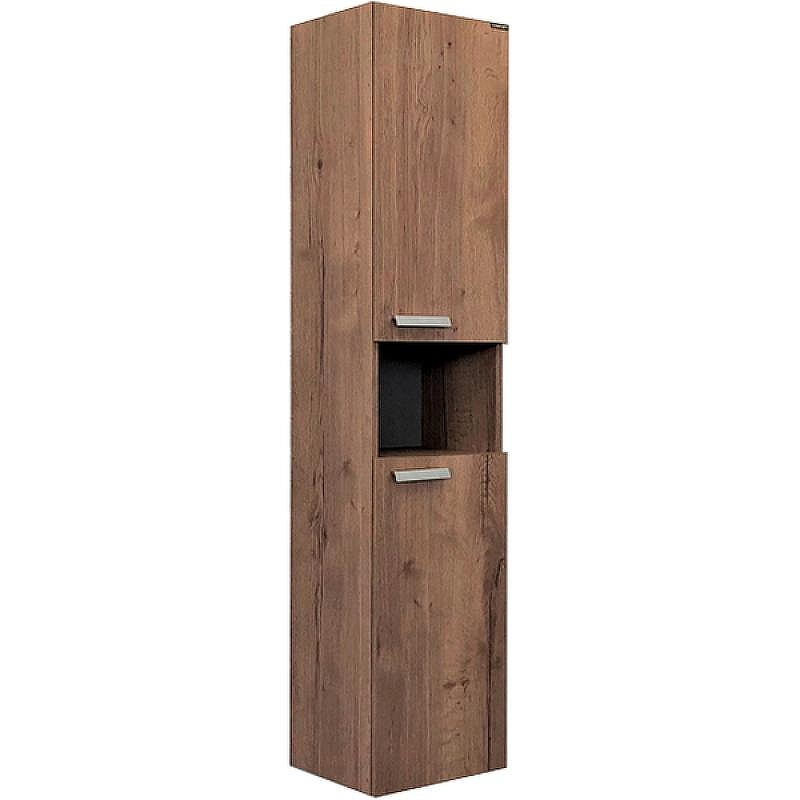 Шкаф пенал Comforty Никосия 35 00-00009554 подвесной Дуб темный, купить, цена, заказать, магазин, доставка, скидка, промокод, купить, цена, заказать, магазин, доставка, скидка, промокод