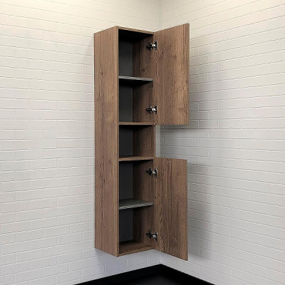 Шкаф пенал Comforty Никосия 35 00-00009554 подвесной Дуб темный