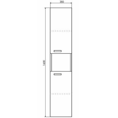 Шкаф пенал Comforty Никосия 35 00-00009554 подвесной Дуб темный