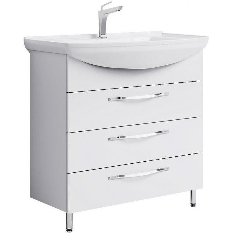 Тумба под раковину Aqwella Аллегро 85 Agr.01.08/3 Белая, купить, цена, заказать, магазин, доставка, скидка, промокод, купить, цена, заказать, магазин, доставка, скидка, промокод