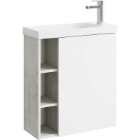 Корпус тумбы под раковину Aqwella Alba 60 R ALB0106RLS подвесной Камень натуральный, купить, цена, заказать, магазин, доставка, скидка, промокод, купить, цена, заказать, магазин, доставка, скидка, промокод