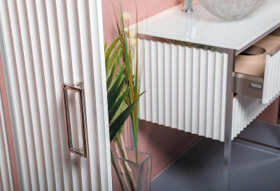 Шкаф пенал Boheme Armadi Art Monaco 35 868-WCR подвесной Белый глянец Хром