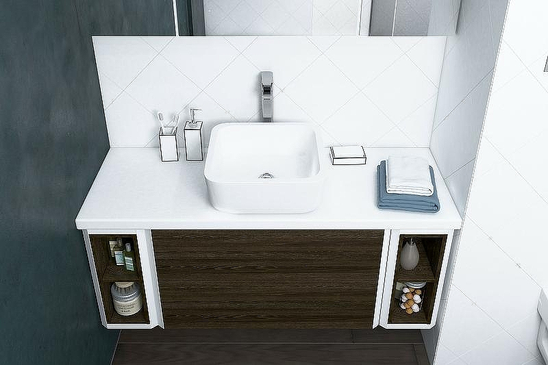 Тумба под раковину Aquaton Брук 80 1A202001BCDF0 подвесная Дуб феррара, купить, цена, заказать, магазин, доставка, скидка, промокод, купить, цена, заказать, магазин, доставка, скидка, промокод