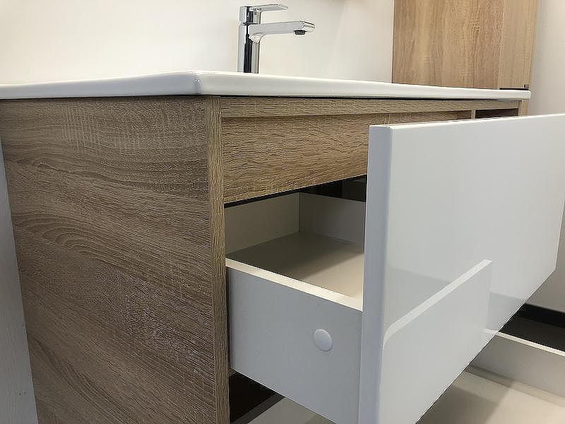 Тумба с раковиной Comforty Гамбург 90 00004142225 подвесная Дуб сонома, купить, цена, заказать, магазин, доставка, скидка, промокод, купить, цена, заказать, магазин, доставка, скидка, промокод