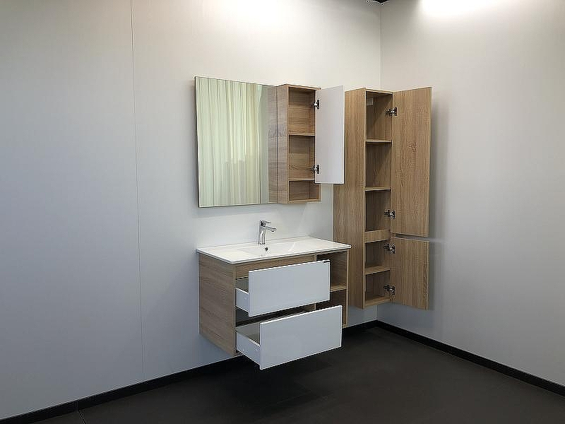 Тумба с раковиной Comforty Гамбург 90 00004142225 подвесная Дуб сонома, купить, цена, заказать, магазин, доставка, скидка, промокод, купить, цена, заказать, магазин, доставка, скидка, промокод