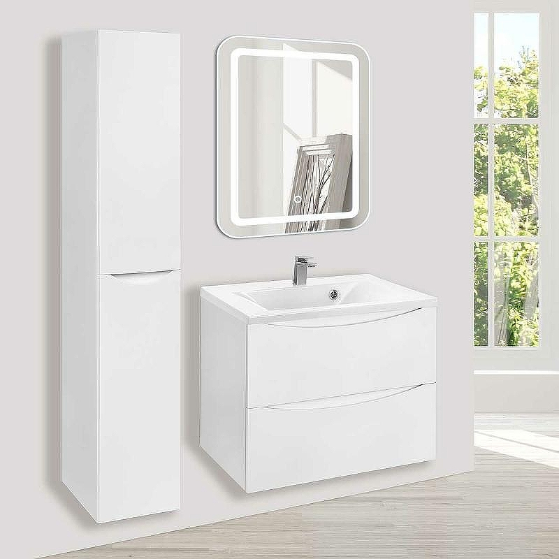 Тумба под раковину Vincea Mia 65 VMC-2MA650GW подвесная G.White, купить, цена, заказать, магазин, доставка, скидка, промокод, купить, цена, заказать, магазин, доставка, скидка, промокод